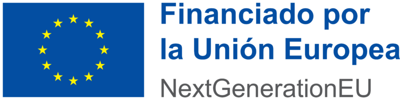 Emblema de la Unión Europea con declaración de financiación adecuada que indica "Financiado por La Unión Europea - NextGenerationEU